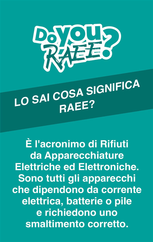 Campagna di comunicazione “Do You RAEE?” – Trasmissione Vademecum informativo per i Comuni e i cittadini