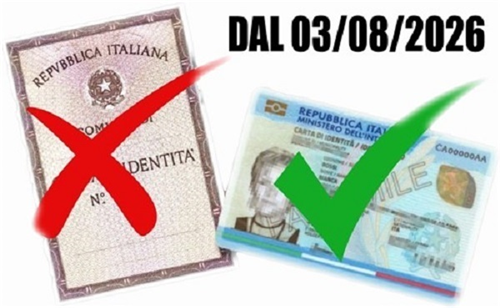 Avviso cessazione di validità carte d'identità cartacee